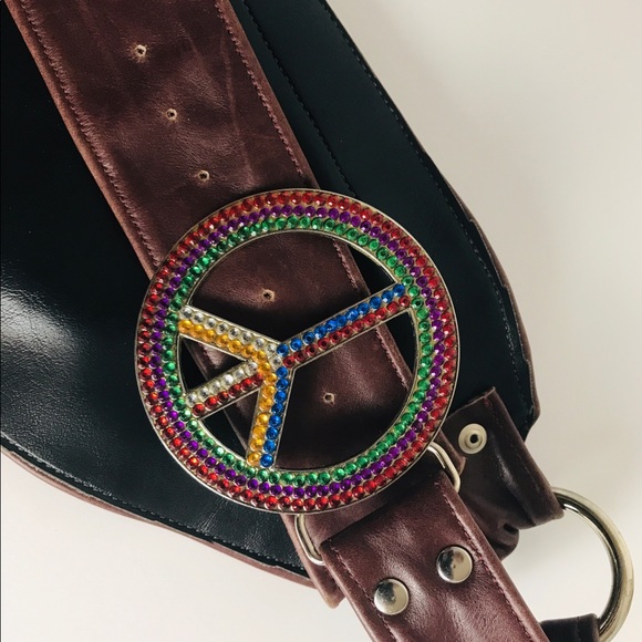 Brown Leather Belt Bag, Burning Man Festival Bag - Picture 2 of 6